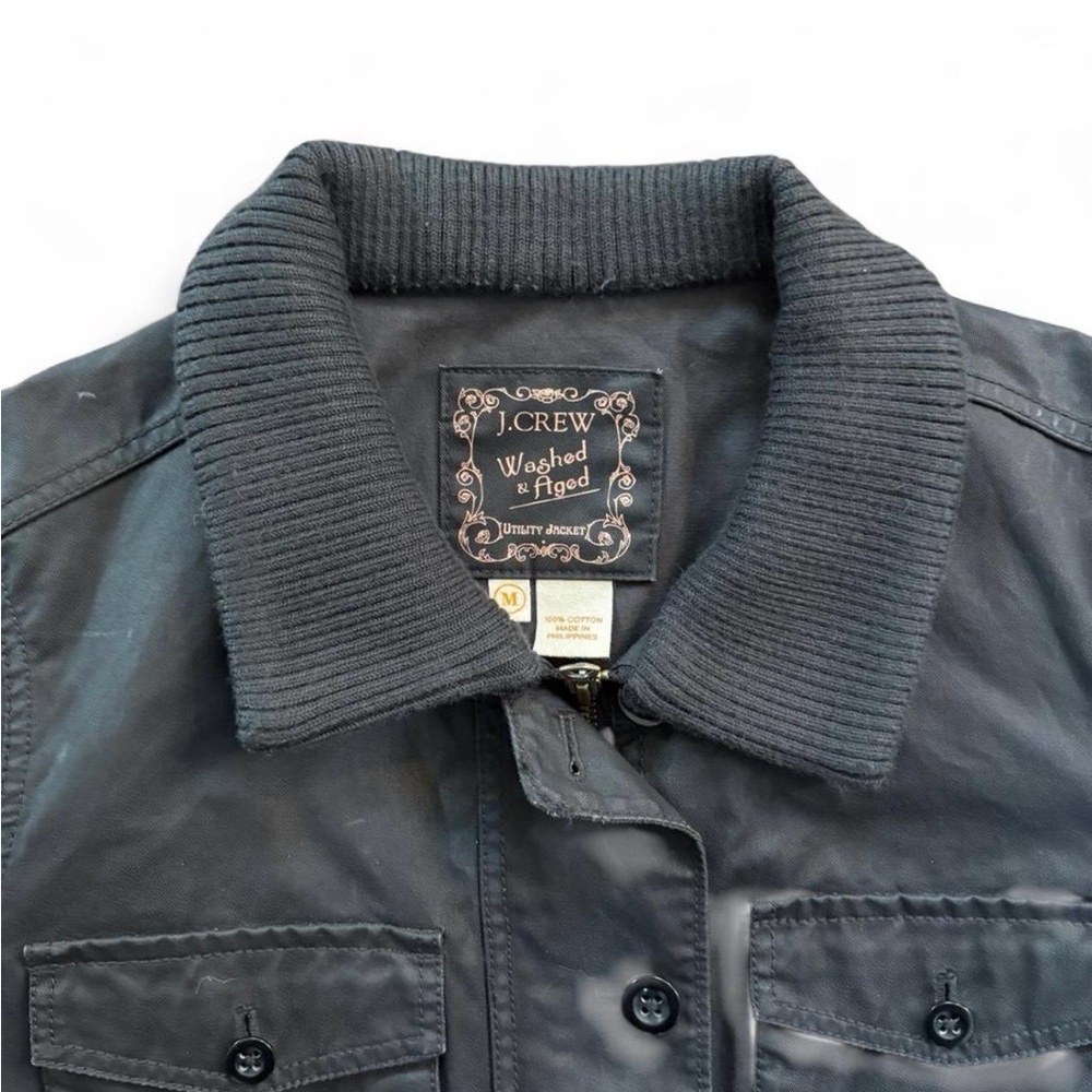 J. Crew Charcoal Button-Up Jacket - Picture 2 of 5